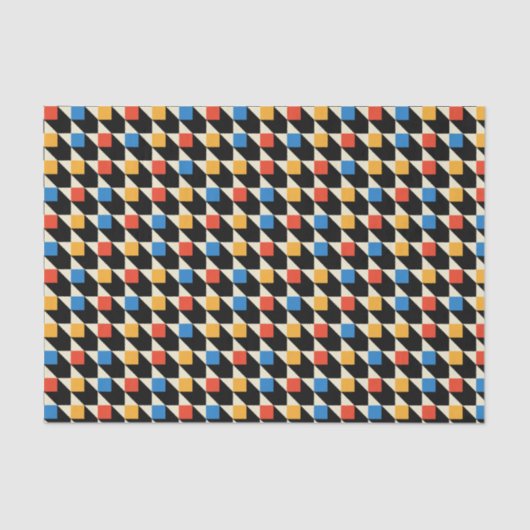 スクウェアカラフルティッシュペーパー 薄葉紙 (正面)