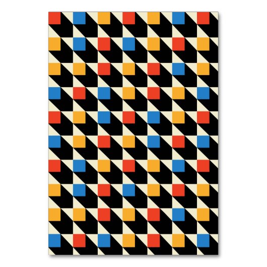 スクウェアカラフルテーブルカード テーブルナンバー (正面)