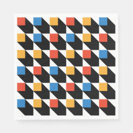 スクウェアカラフルナプキン スタンダードランチョンナプキン