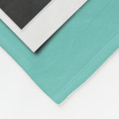 スクウェアパーソナライズされたフォトコラージュファミリーティール（緑がかった色） フリースブランケット (角)