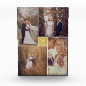 スクウェアモダンズ結婚モノグラム丁合い写真ブロック フォトブロック (正面)