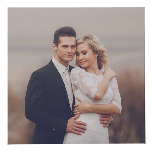 スクウェアモダンズ結婚モノグラム8フォトコラージュ フォトキューブ (正面)