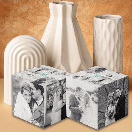 スクウェアモダンズ結婚モノグラム8フォトコラージュ フォトキューブ