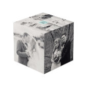 スクウェアモダンズ結婚モノグラム8フォトコラージュ フォトキューブ (裏面アングル)