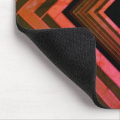 スクウェアモダンピ素朴ックジオメトリックモノグラム マウスパッド (コーナー)