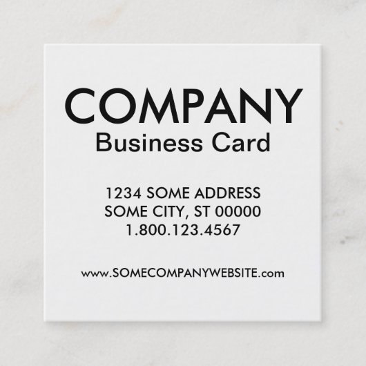 スクウェア会社カード スクエア名刺 (正面)