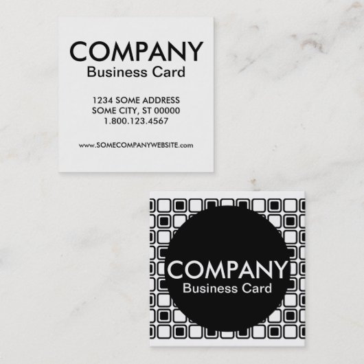 スクウェア会社カード スクエア名刺 (正面/裏面)