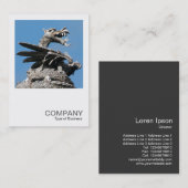 スクウェア写真0362 – ドラゴン,カーディフ市役所 名刺 (正面/裏面)