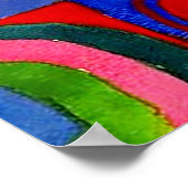 スクウェア同心円Farbstudieカンディンスキー ポスター (角)