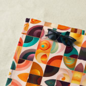 スクウェア抽象芸術レトロモダンコレクション ビーチタオル (インサイチュ)