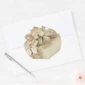 スクウェア結婚ズケーキ ラウンドシール (封筒)