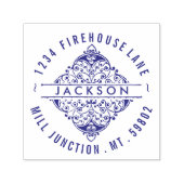 スクウェア華美セルフインク差出人住所スタンプ セルフインキングスタンプ (デザイン)