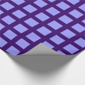 スクウェア – パステルブルーオン深いパープル ラッピングペーパー (角)