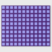 スクウェア – パステルブルーオン深いパープル ラッピングペーパー (フラット)