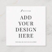 スクウェア・ビジネス・カード印刷カスタム・デザイン スクエア名刺 (正面)