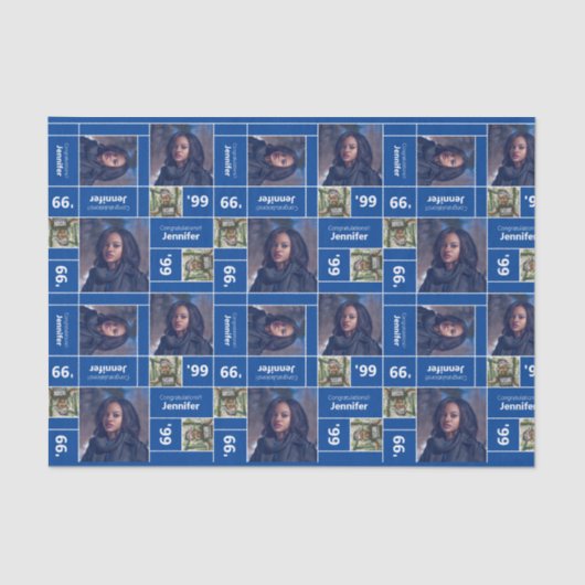 スクウェア・フォト卒業クラスの年青 薄葉紙 (正面)