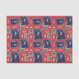 スクウェア・フォト卒業クラスの赤 薄葉紙