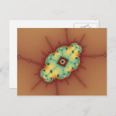 スクウェア・ブレイン - フラクタル・ポストカード ポストカード (正面/裏面)