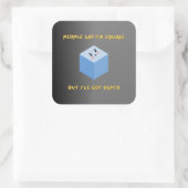 スクエアおもしろいス演算パンステッカー スクエアシール (バッグ)