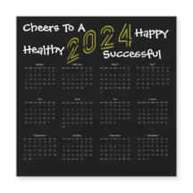 スクエアおもしろい2024ファミリービジネスカレンダーギフト