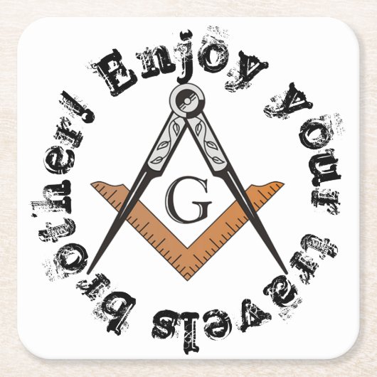 スクエアとコンパスコースター スクエアペーパーコースター (正面)