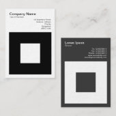 スクエアはっきりした 名刺 (正面/裏面)