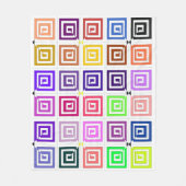 スクエアらせん状フリースブランケット フリースブランケット (正面)