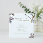 スクエアアイスブルーベビー外は冷たい 招待状 (スタンド正面)