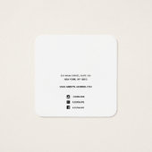 スクエアアドロゴブラックイヤリングとネックラックディスプレイ (裏面)