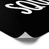スクエアアボカドの面白いキューブ ダークBG ポスター (角)