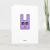 スクエアイースターバニーカード シーズンカード (裏面)