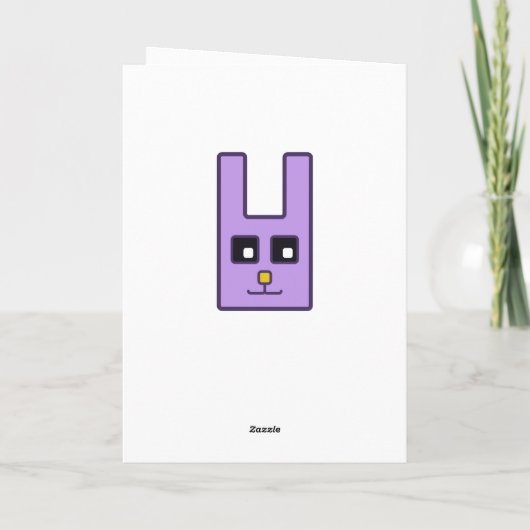 スクエアイースターバニーカード シーズンカード (裏面)