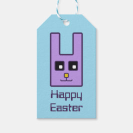 スクエアイースターバニーギフトラベル ギフトタグ
