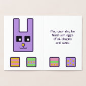 スクエアイースターバニーフォイルカード 箔カード (内部)