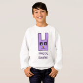 スクエアイースターバニーフード付きスウェットシャツ（子） (正面フル)