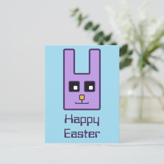 スクエアイースターバニーポストカード シーズンポストカード (スタンド正面)