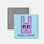 スクエアイースターバニーマグネット マグネット (正面/裏面)