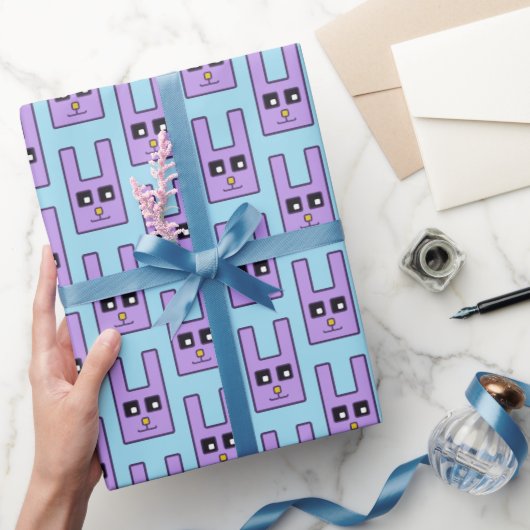 スクエアイースターバニーラッピング紙 ラッピングペーパー (ギフト)