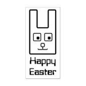 スクエアイースターバニーラバースタンプ ラバースタンプ (インプリント)