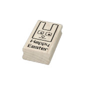 スクエアイースターバニーラバースタンプ ラバースタンプ (スタンプ)