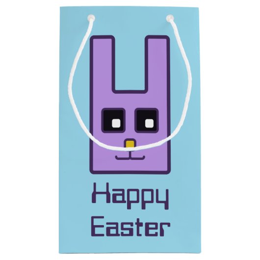 スクエアイースターバニー抱き枕（小） スモールペーパーバッグ (裏面)