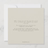 スクエアエレガントトリプルフォトハッピー新年 シーズンカード (裏面)