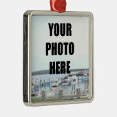 スクエアオーナメント写真テンプレート メタルオーナメント (右)