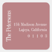 スクエアカジュアル差出人住所ラベル スクエアシール (正面)