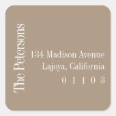 スクエアカジュアル差出人住所ラベル スクエアシール (正面)