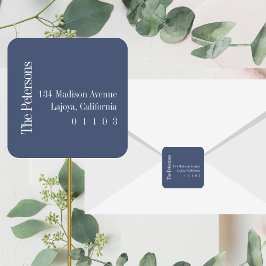 スクエアカジュアル差出人住所ラベル スクエアシール