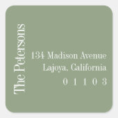 スクエアカジュアル差出人住所ラベル スクエアシール (正面)