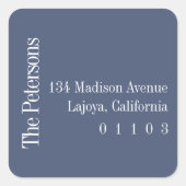スクエアカジュアル差出人住所ラベル スクエアシール (正面)