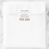 スクエアカスタムビジネスカードステッカー酸フリー スクエアシール (バッグ)