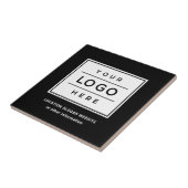 スクエアカスタムブラックビジネスロゴ会社ブランド タイル (側面)